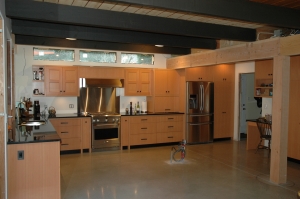 Here is a view of the kitchen after installation. 